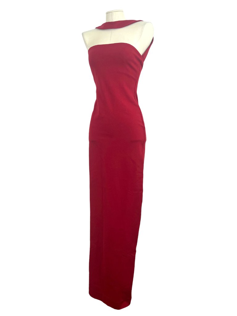 Helsa The Stephanie Dress Deep Red Small $298